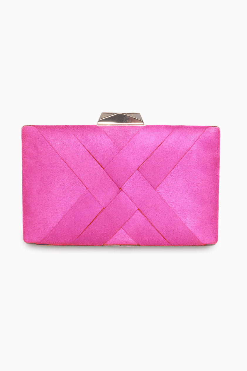 Clutch Entrelazado Fucsia