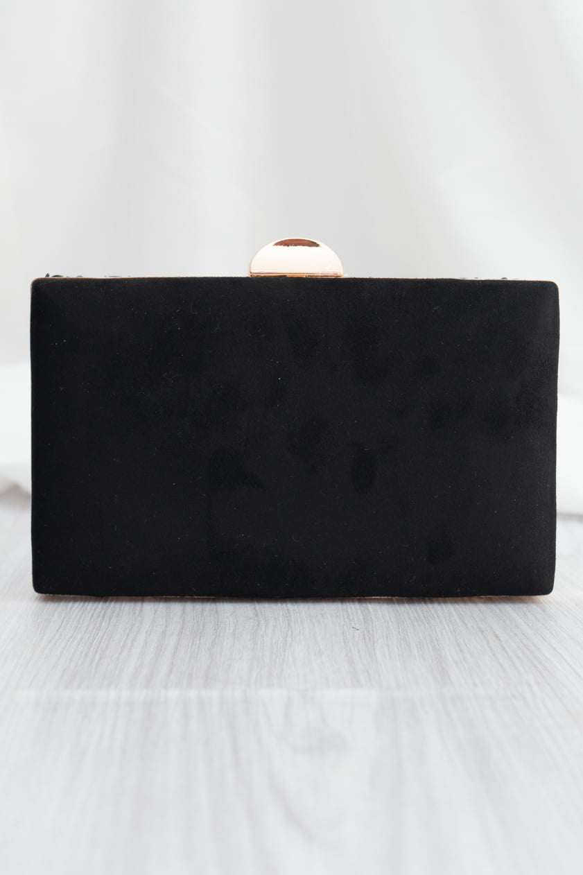 Clutch Pedrería Black