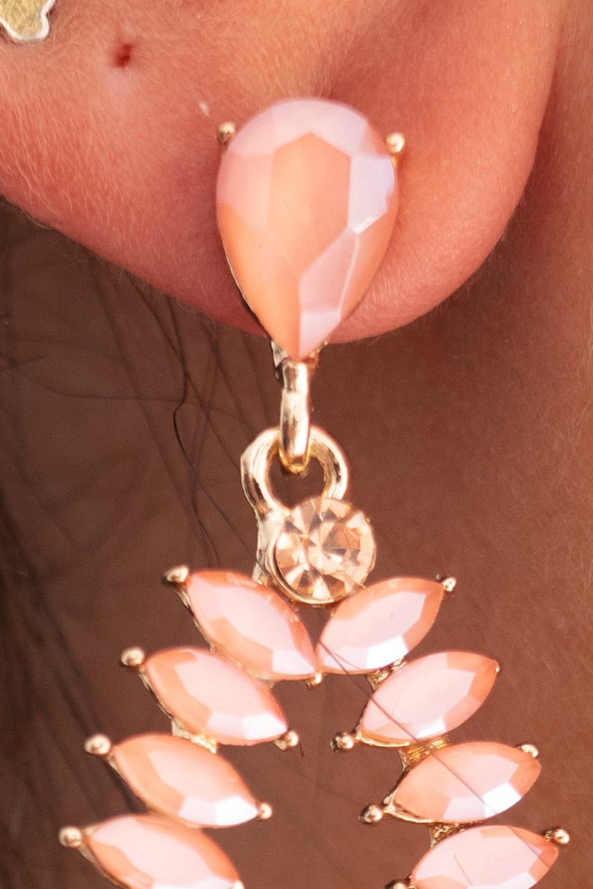 Pendientes Lágrima Rosa
