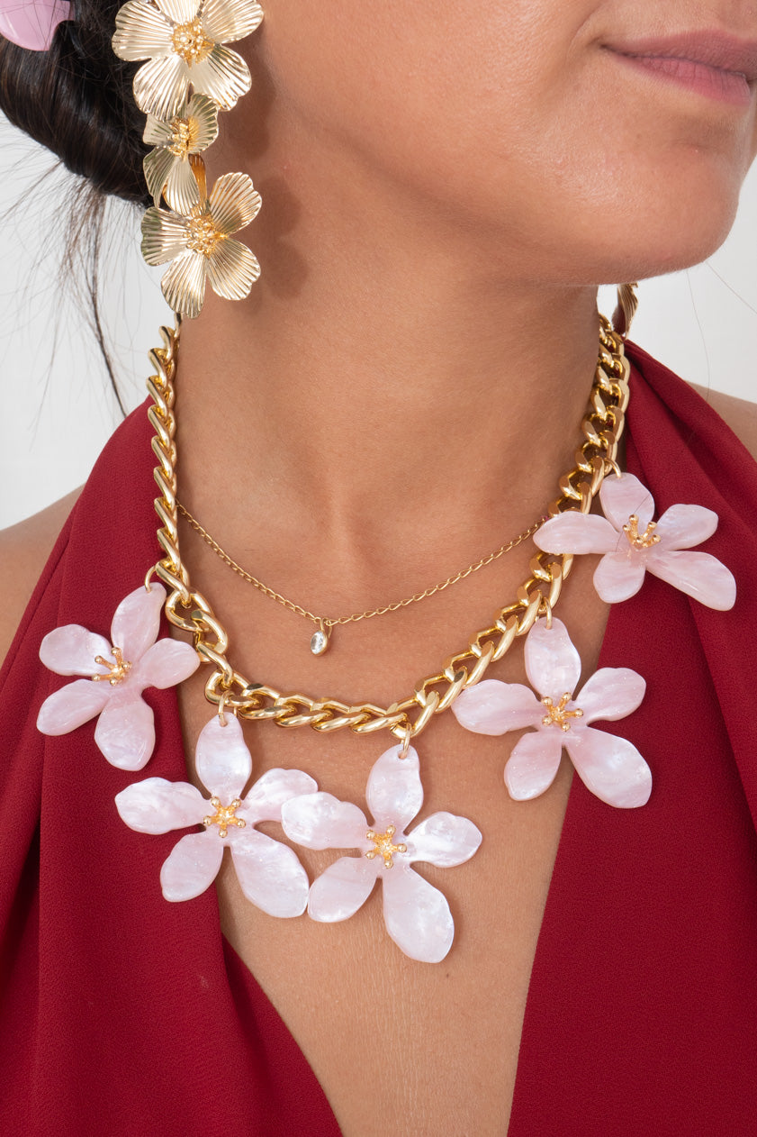 Collar Flores Rose