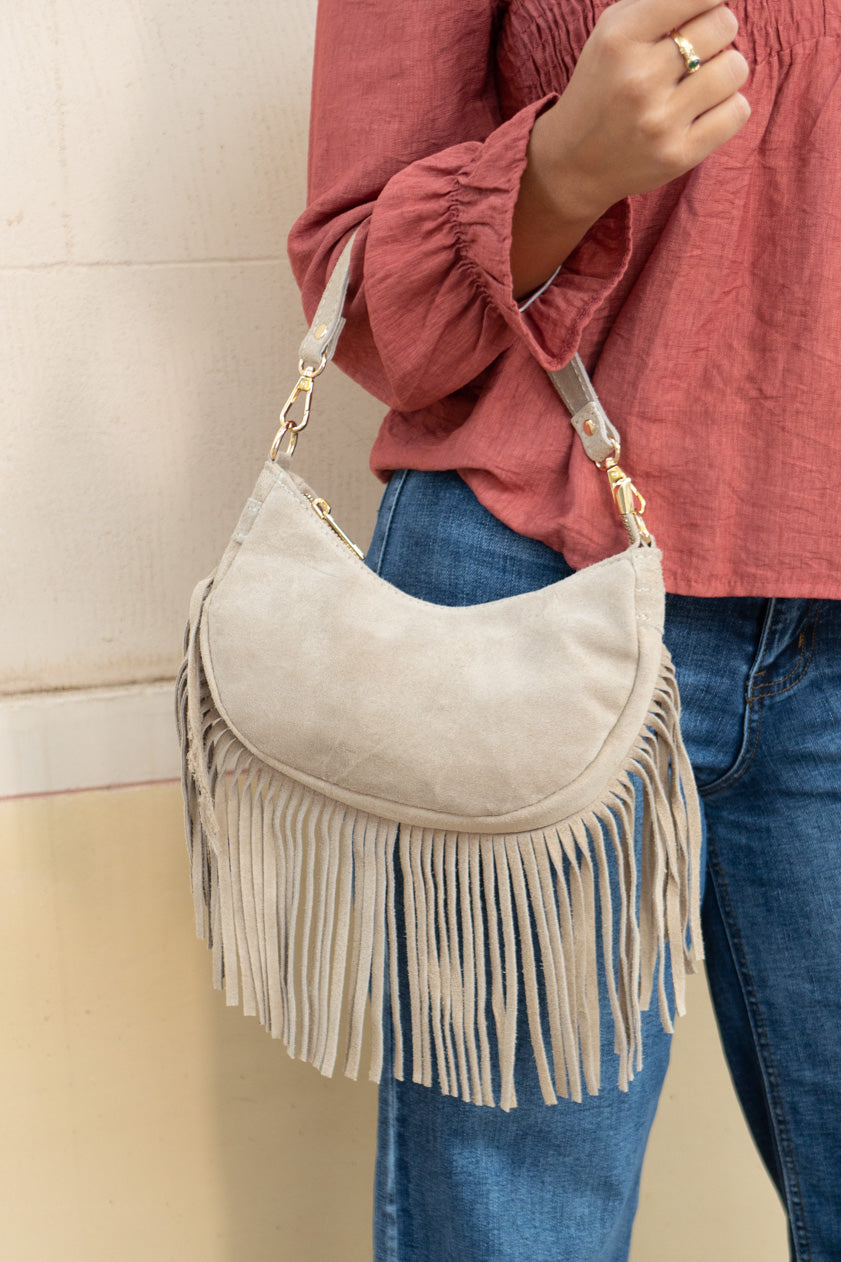 Bolso Baguette Flecos