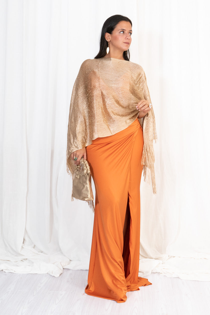 Vestido Largo con Cola