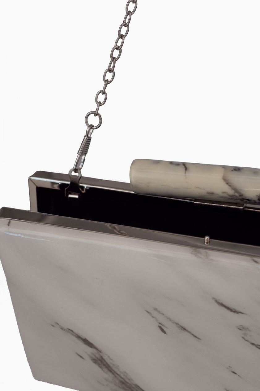 Clutch Efecto Mármol Grey