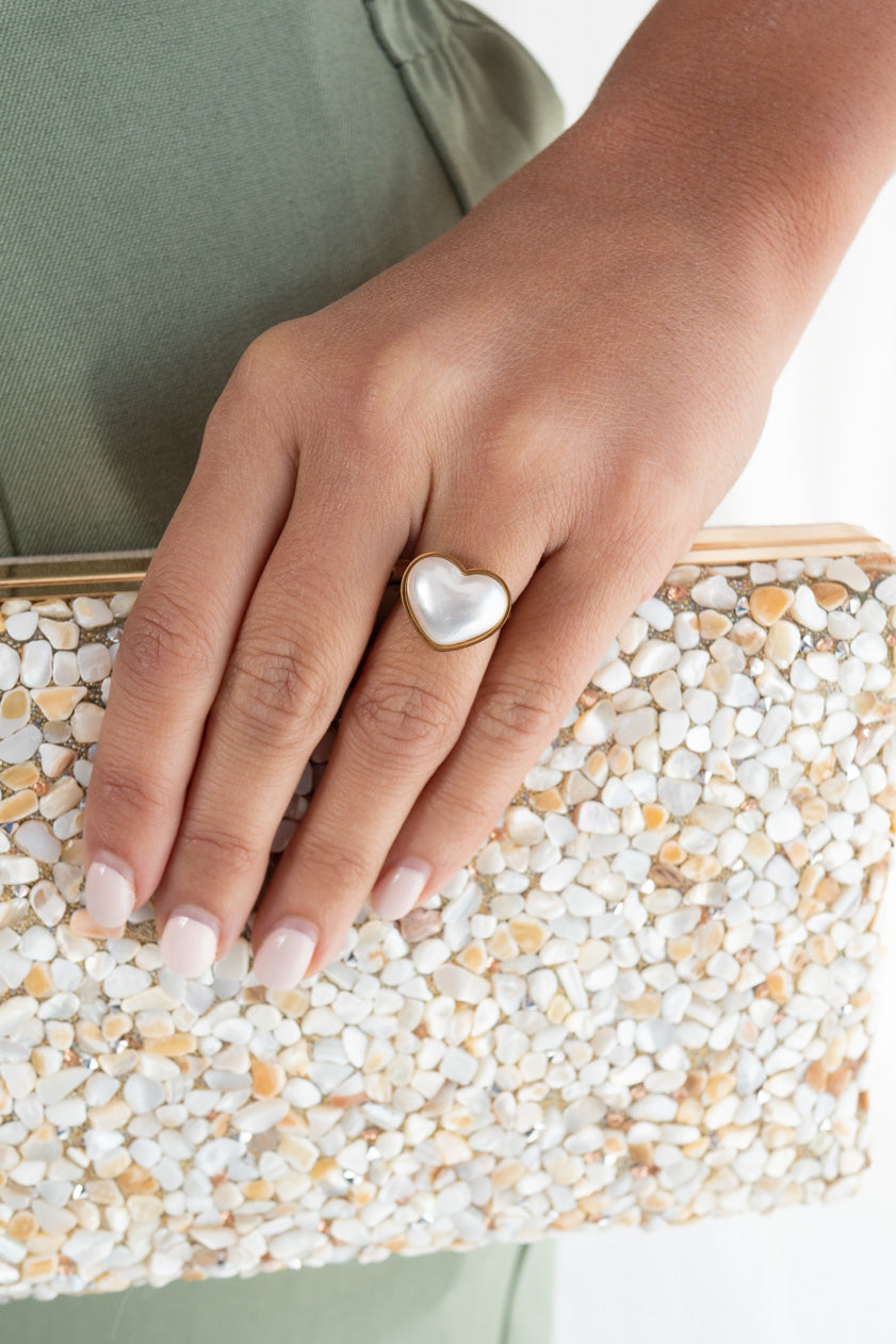 Anillo Cuore Perla