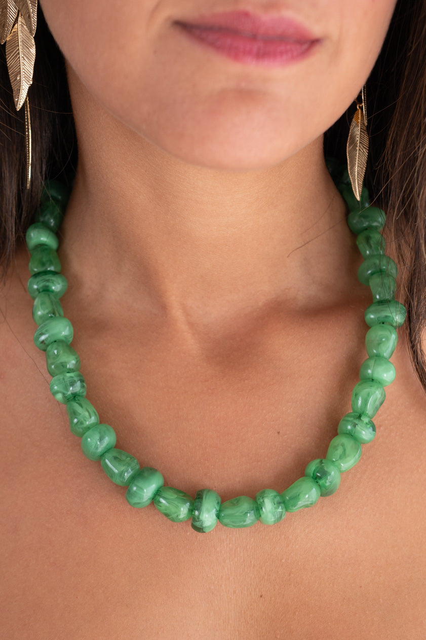 Collar Cristal Verde