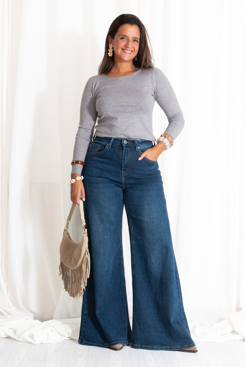 Jean Wide Leg Dark