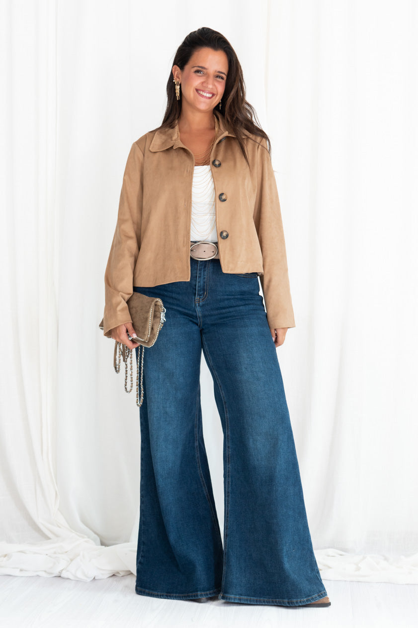 Chaqueta Corta Antelina