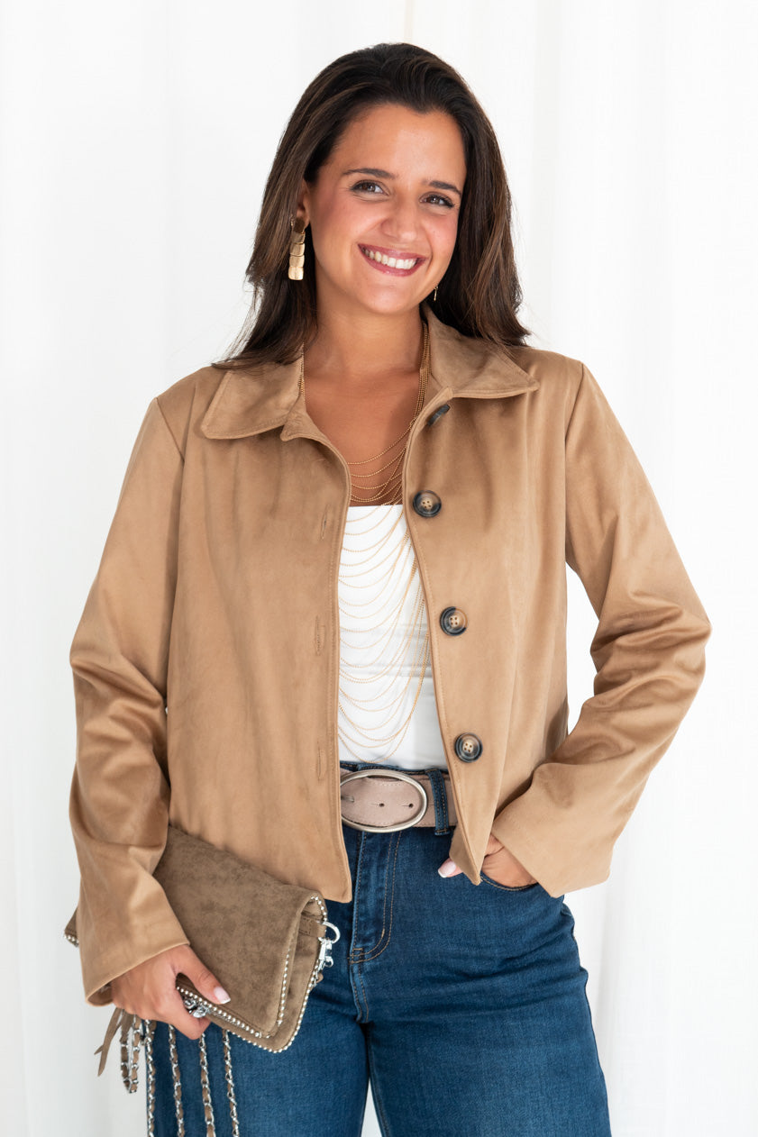 Chaqueta Corta Antelina