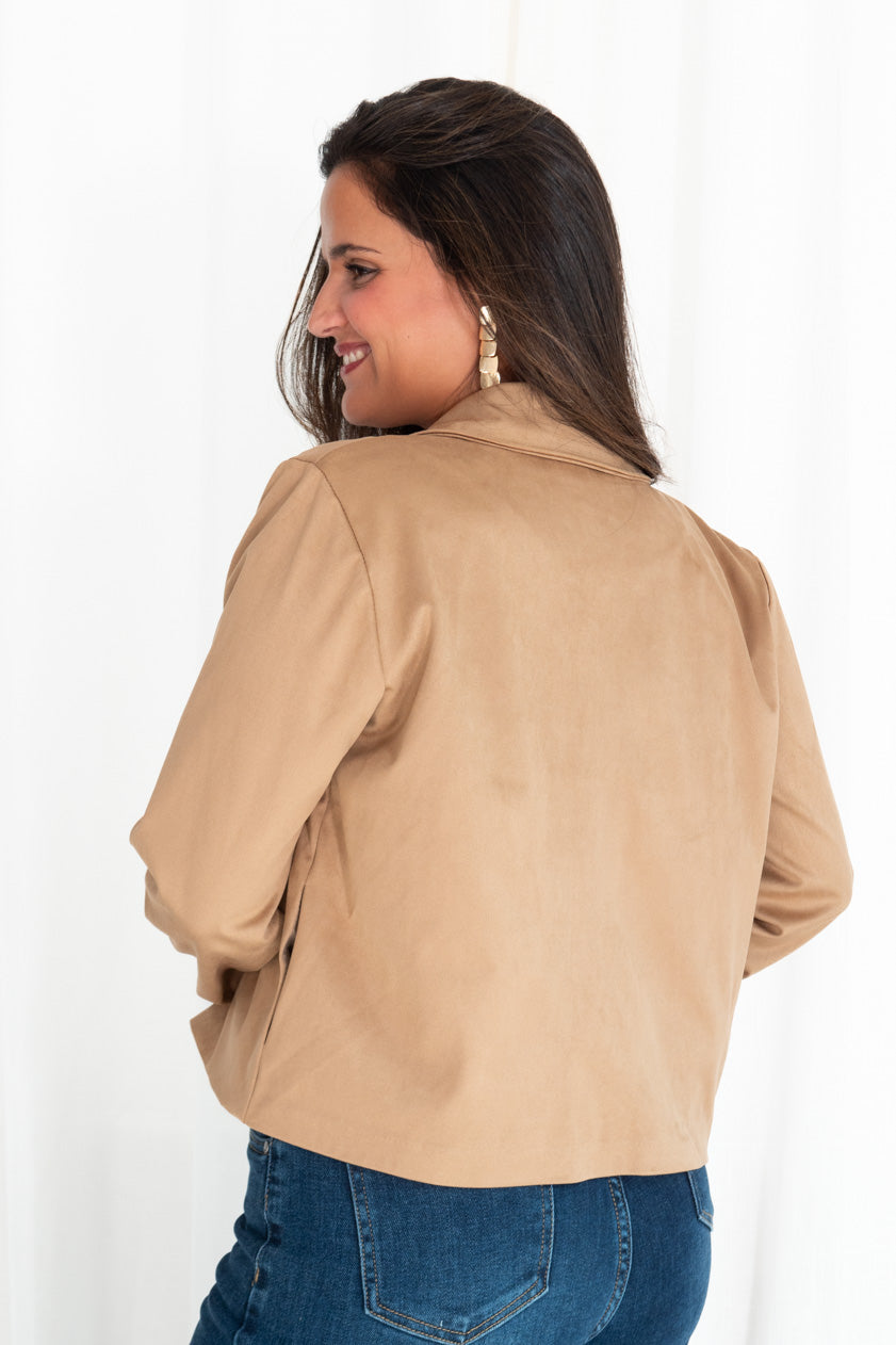 Chaqueta Corta Antelina