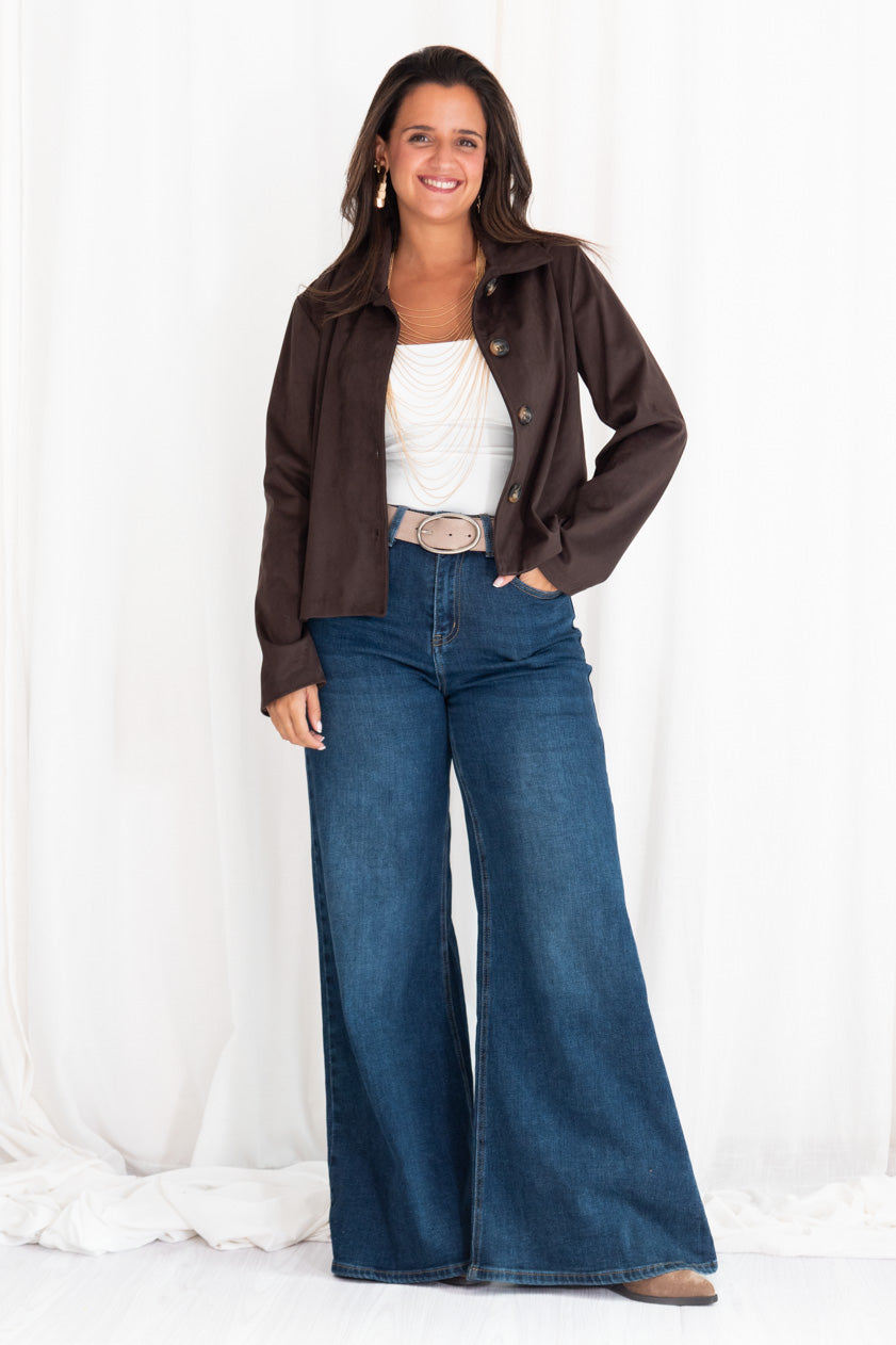 Chaqueta Corta Antelina