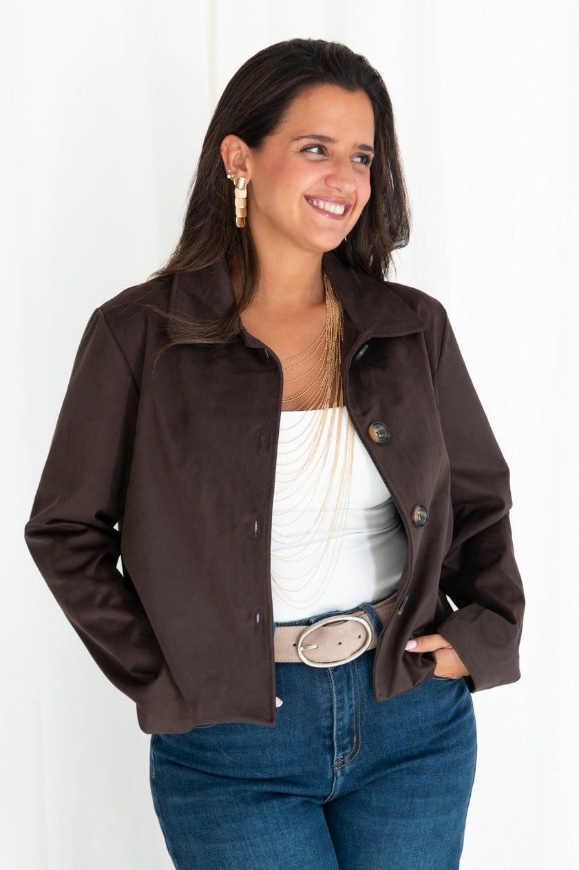 Chaqueta Corta Antelina