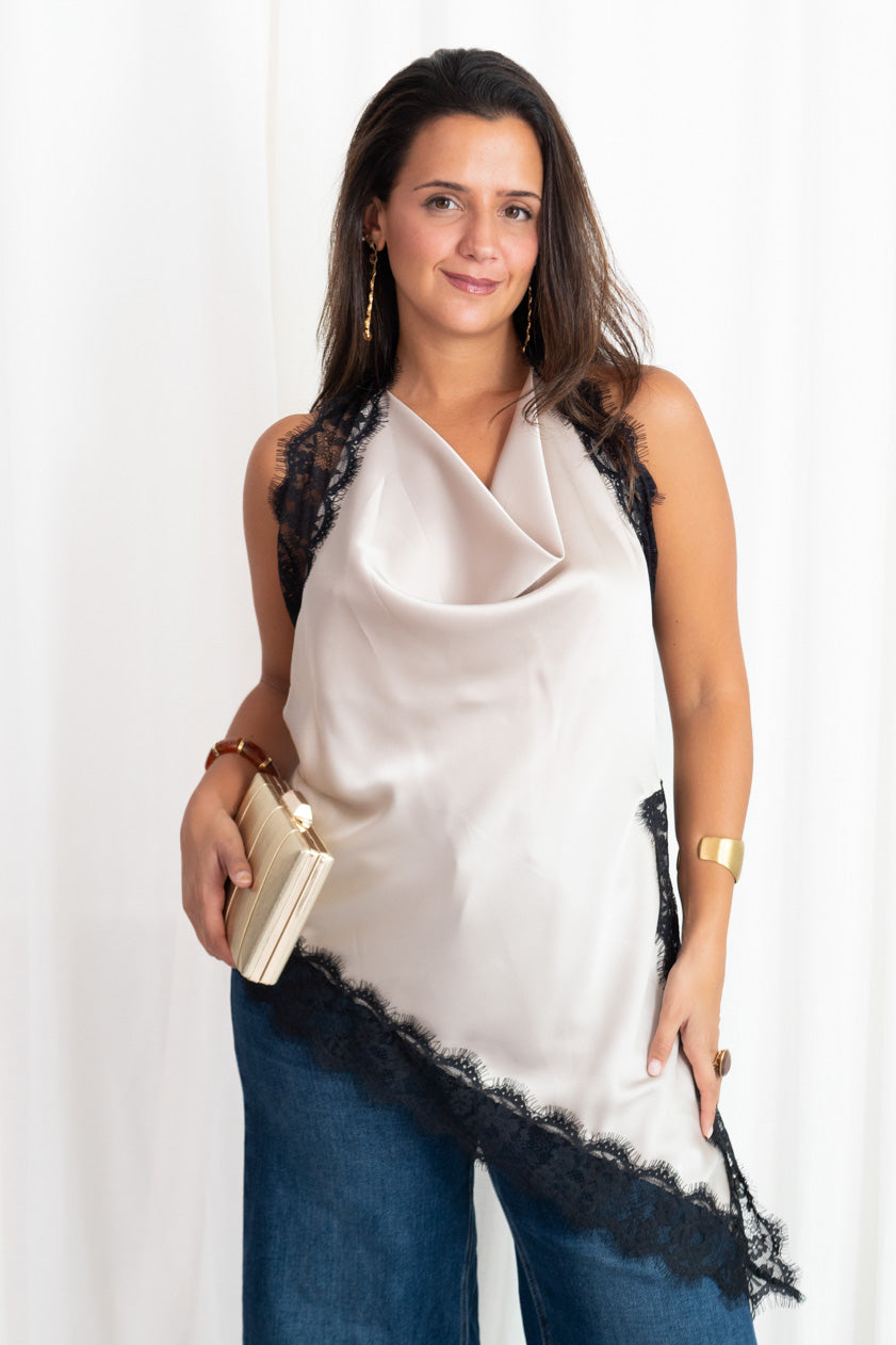 Top Raso Largo Asimétrico