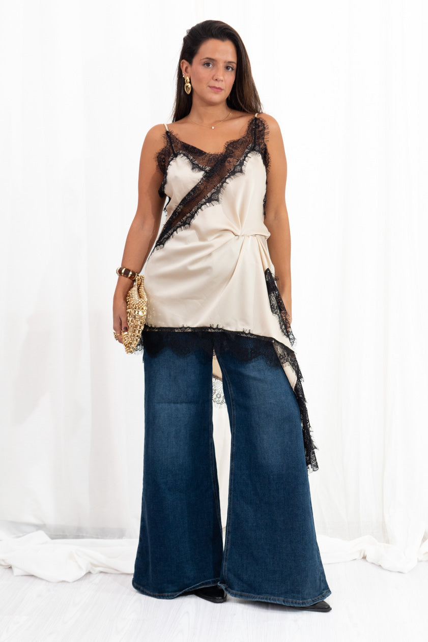 Vestido Lencero Asimétrico