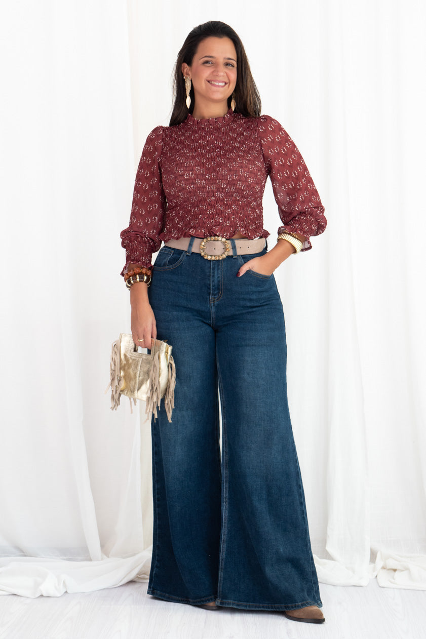 Blusa Nido de Abeja London