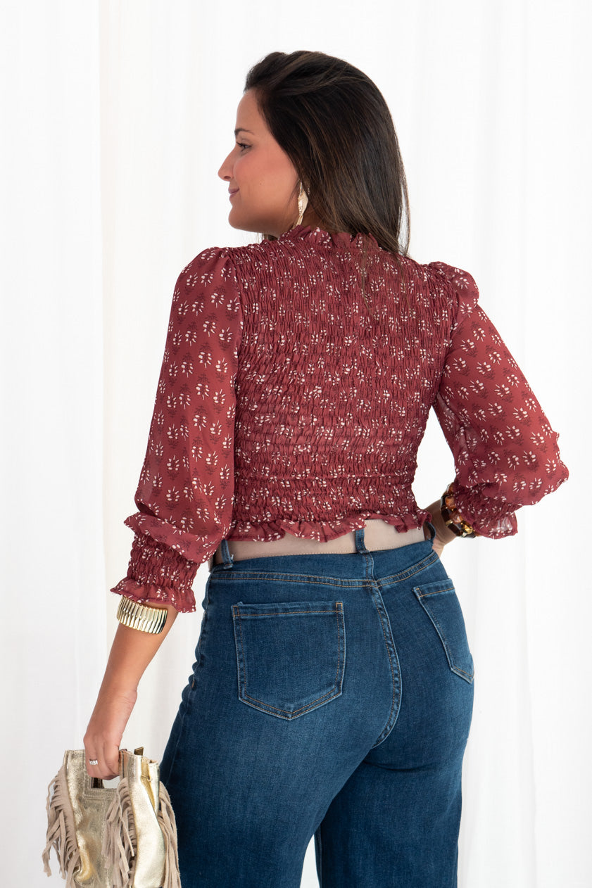 Blusa Nido de Abeja London