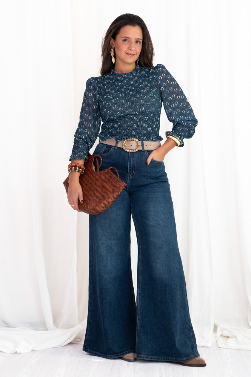 Blusa Nido de Abeja London