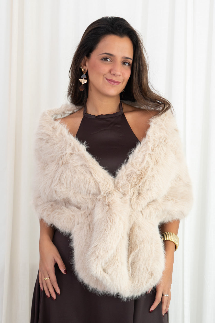 Estola de Pelo Largo Sintético