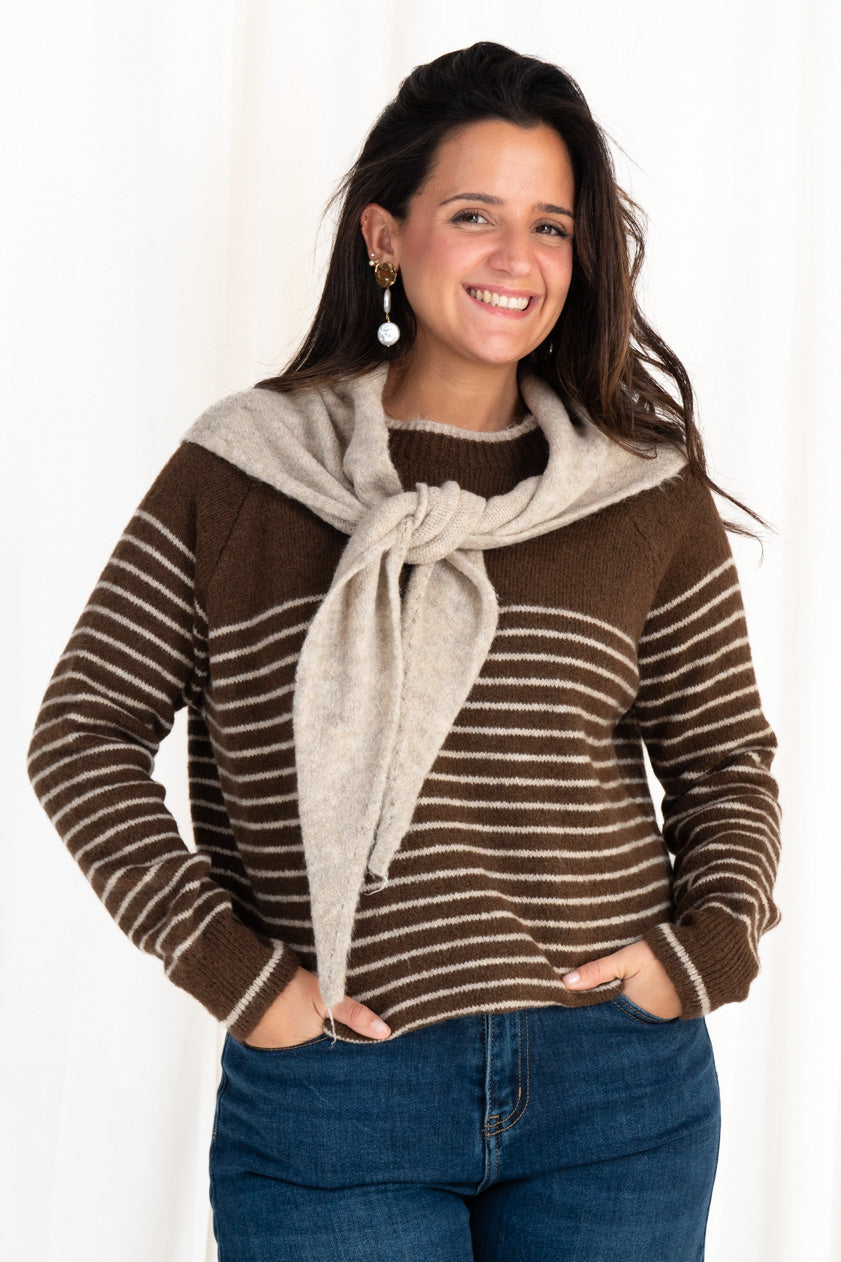 Jersey Rayas con Foulard