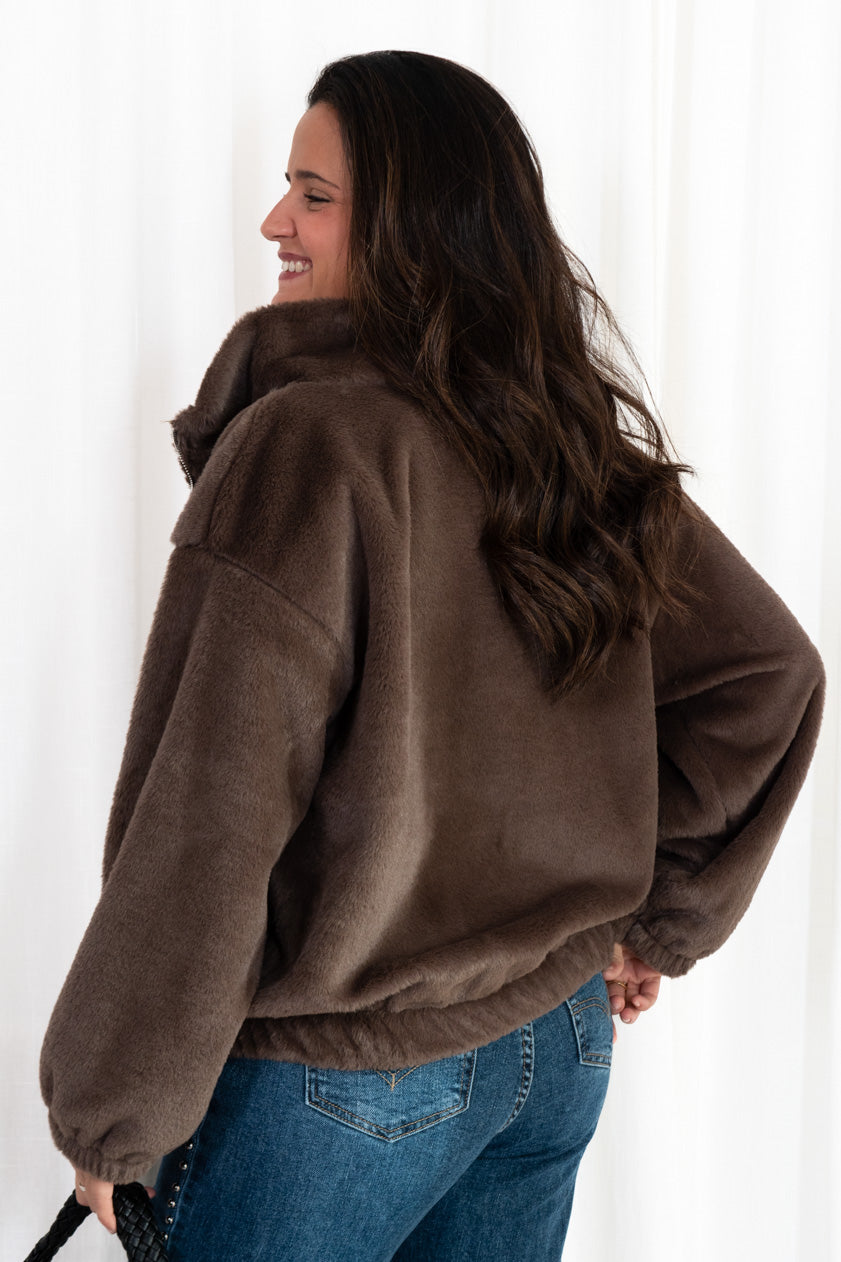 Bomber Pelo Sintético