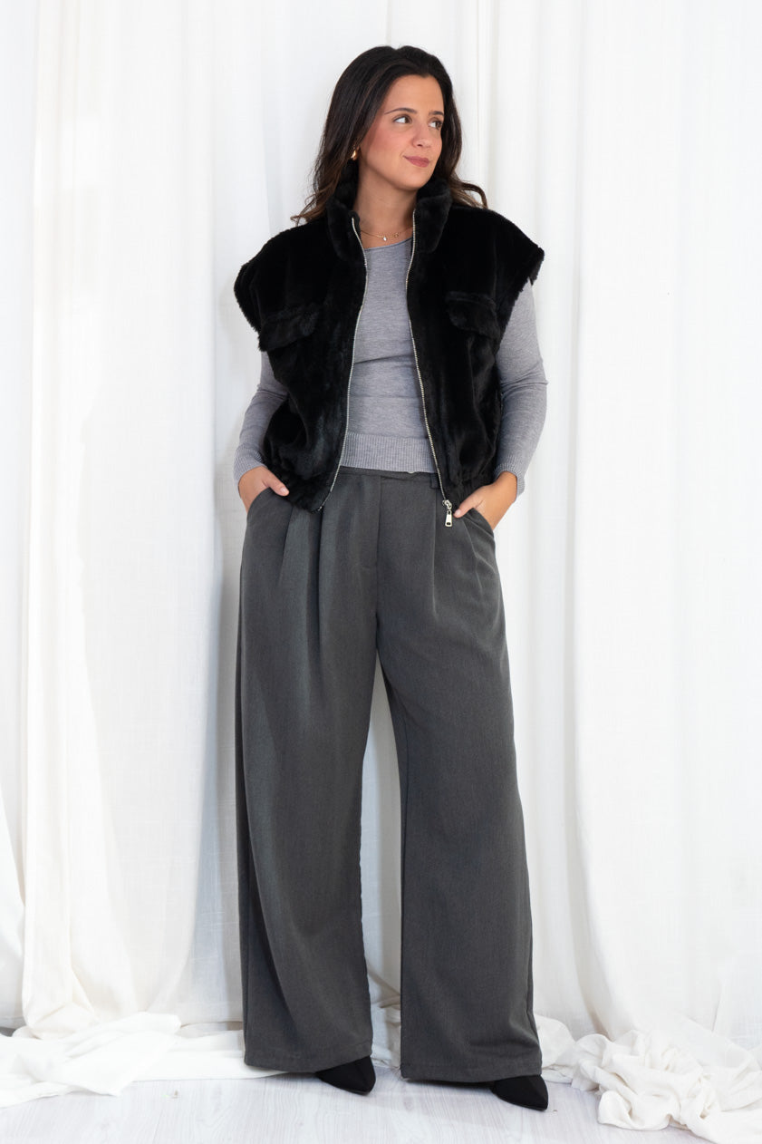 Chaleco Pelo Sintético