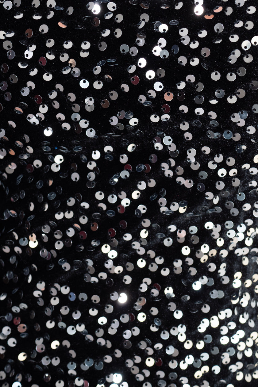 Top Halter Paillettes Velvet