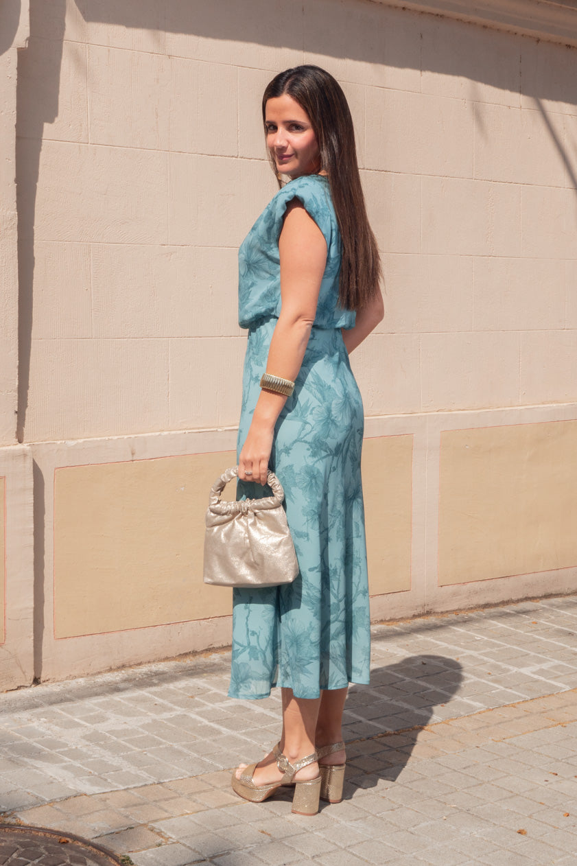 Vestido Violeta · Turquesa