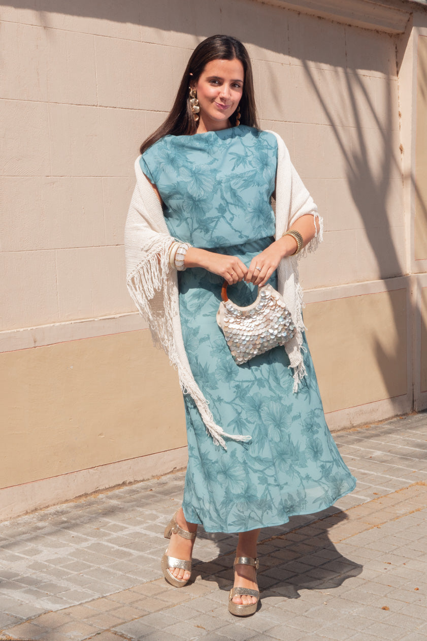Vestido Violeta · Turquesa