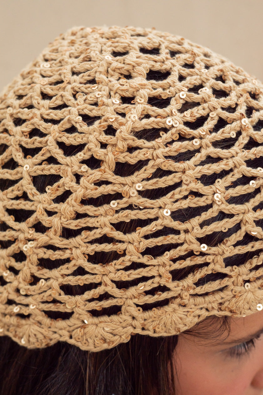 Casquete Algodón Lentejuelas