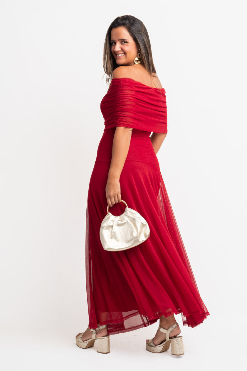 Vestido Krabi · Granate