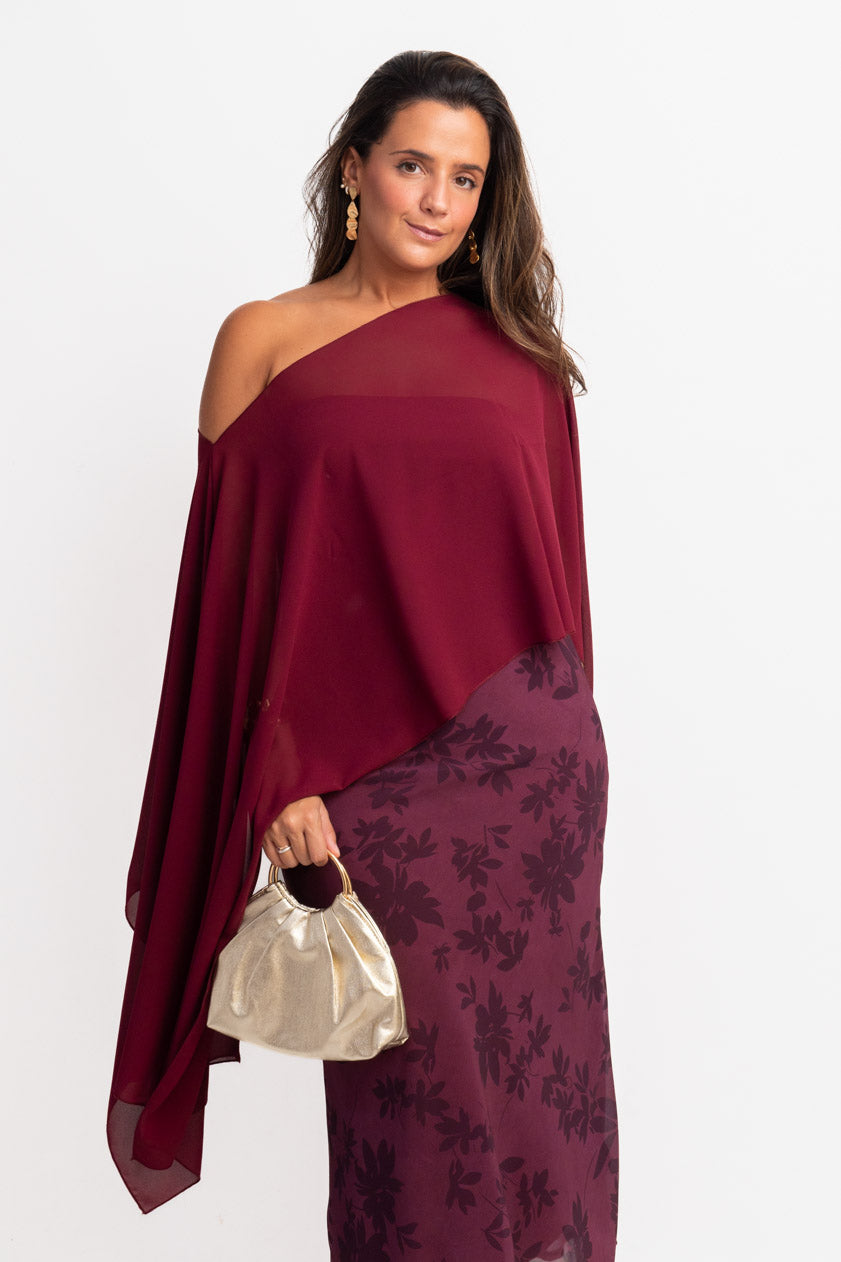 Vestido Agatha · Granate