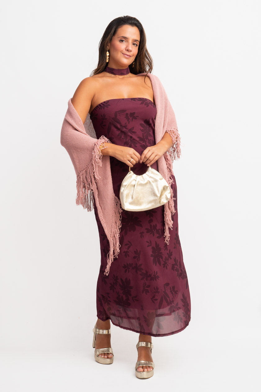 Vestido Agatha · Granate