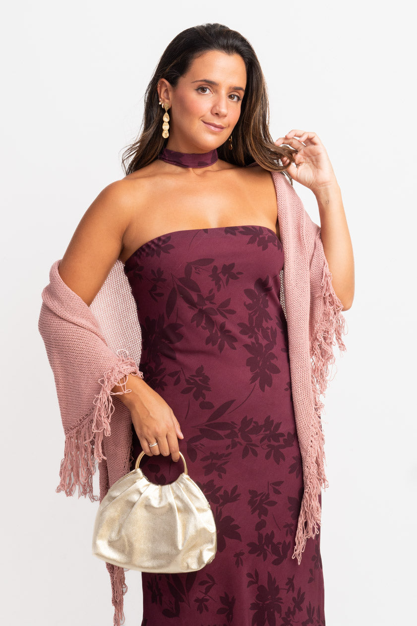 Vestido Agatha · Granate