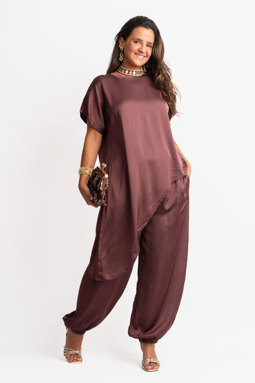 Pantalón Bombacho Raso