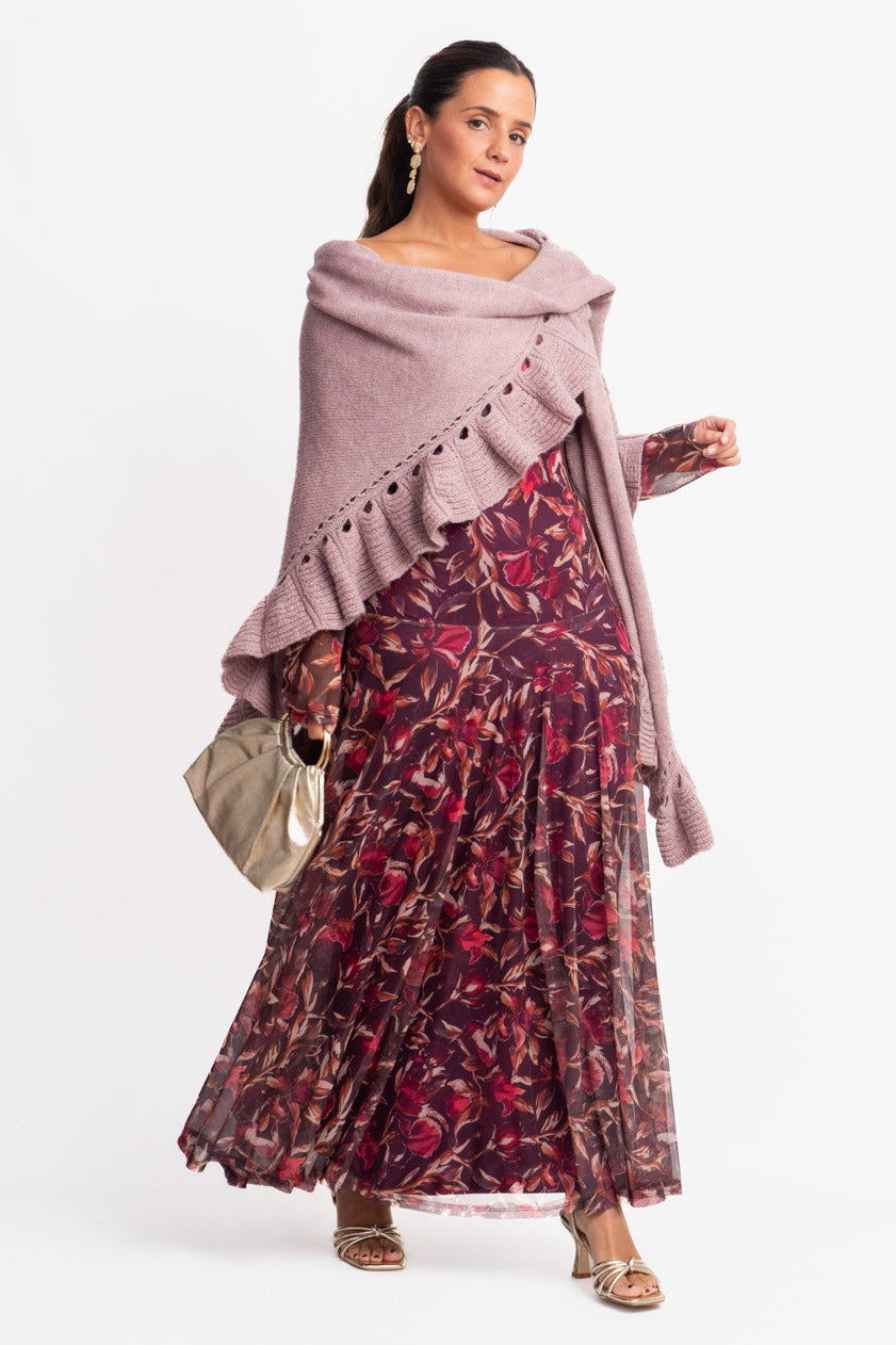 Maxi Capa Lana - Rosa