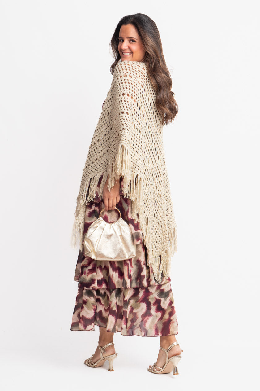 Maxi Rustic Chal - Beige