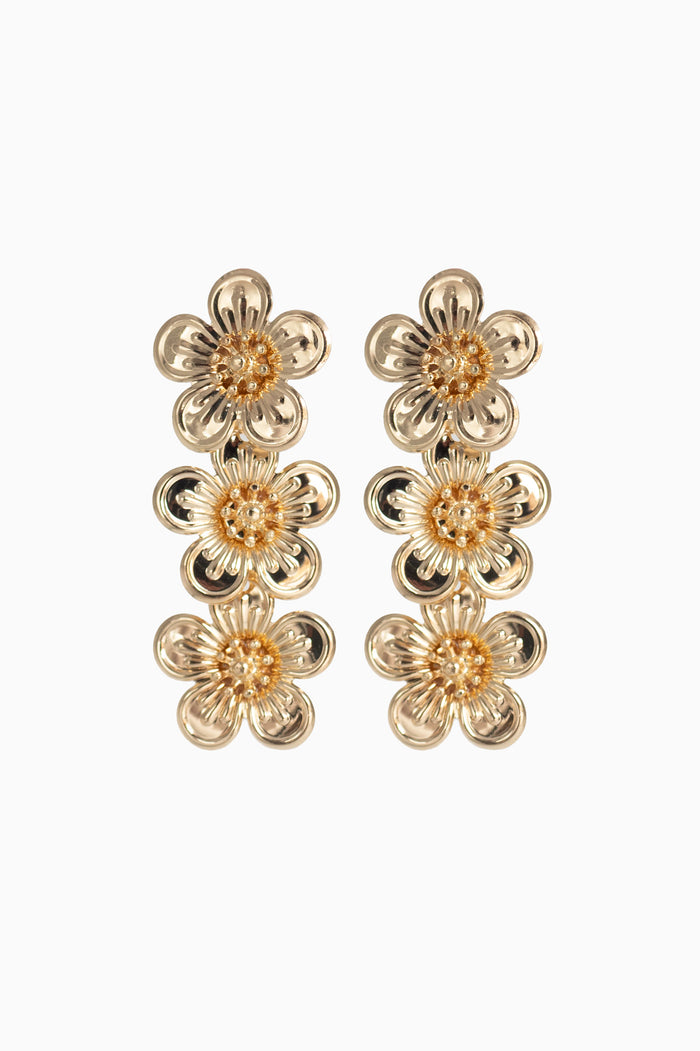 Pendientes Flores Trío