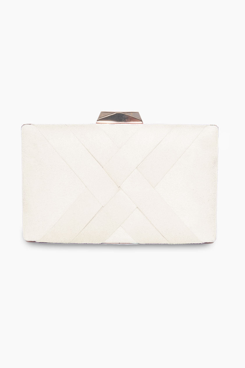 Clutch Entrelazado Blanco