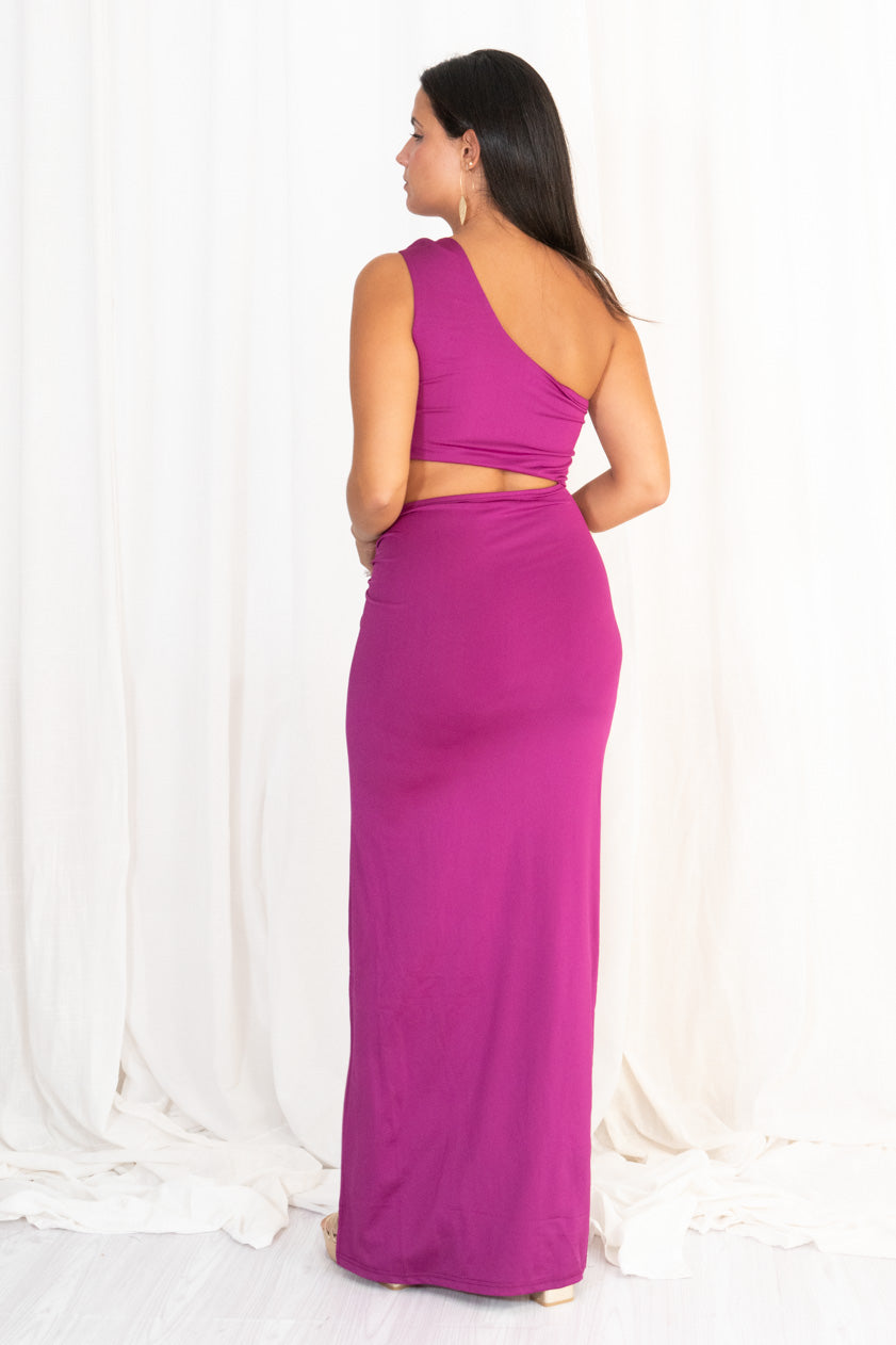 Vestido Elástico Detalle Acero