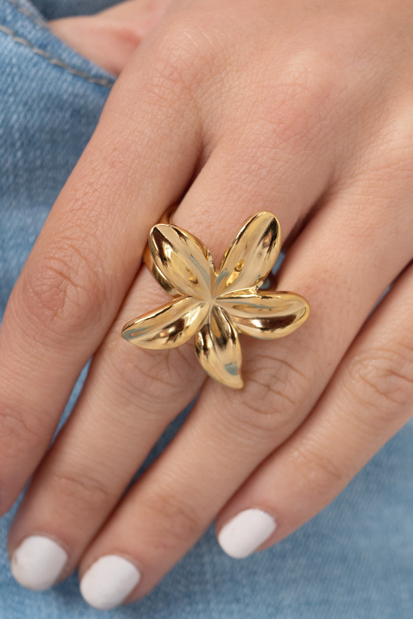 Anillo Flor Golden