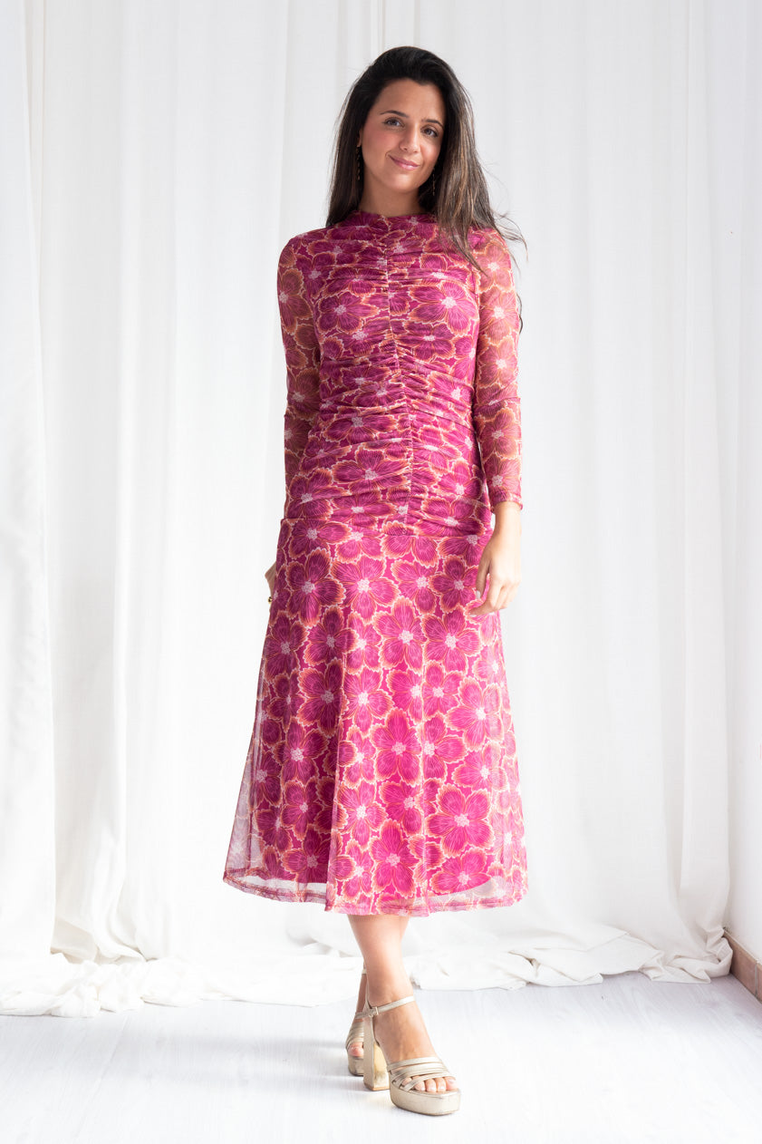 Vestido Margaritas Gasa