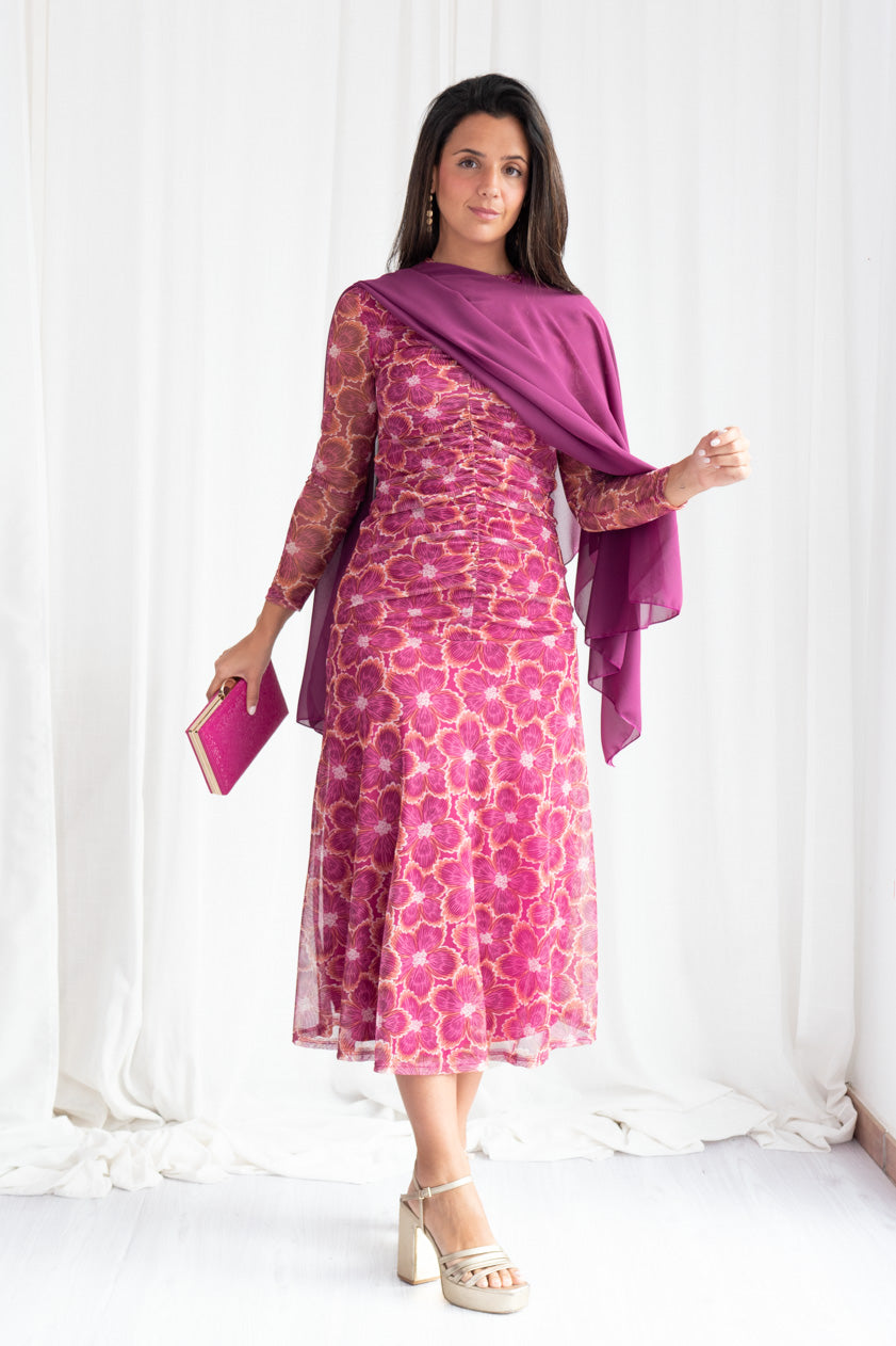 Vestido Margaritas Gasa