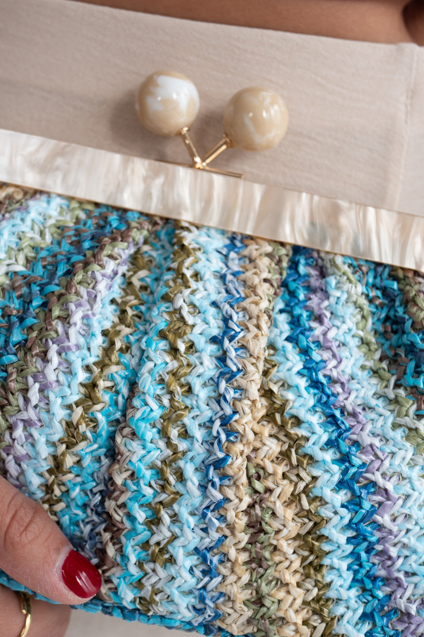 Raffia Clutch Bag Colors