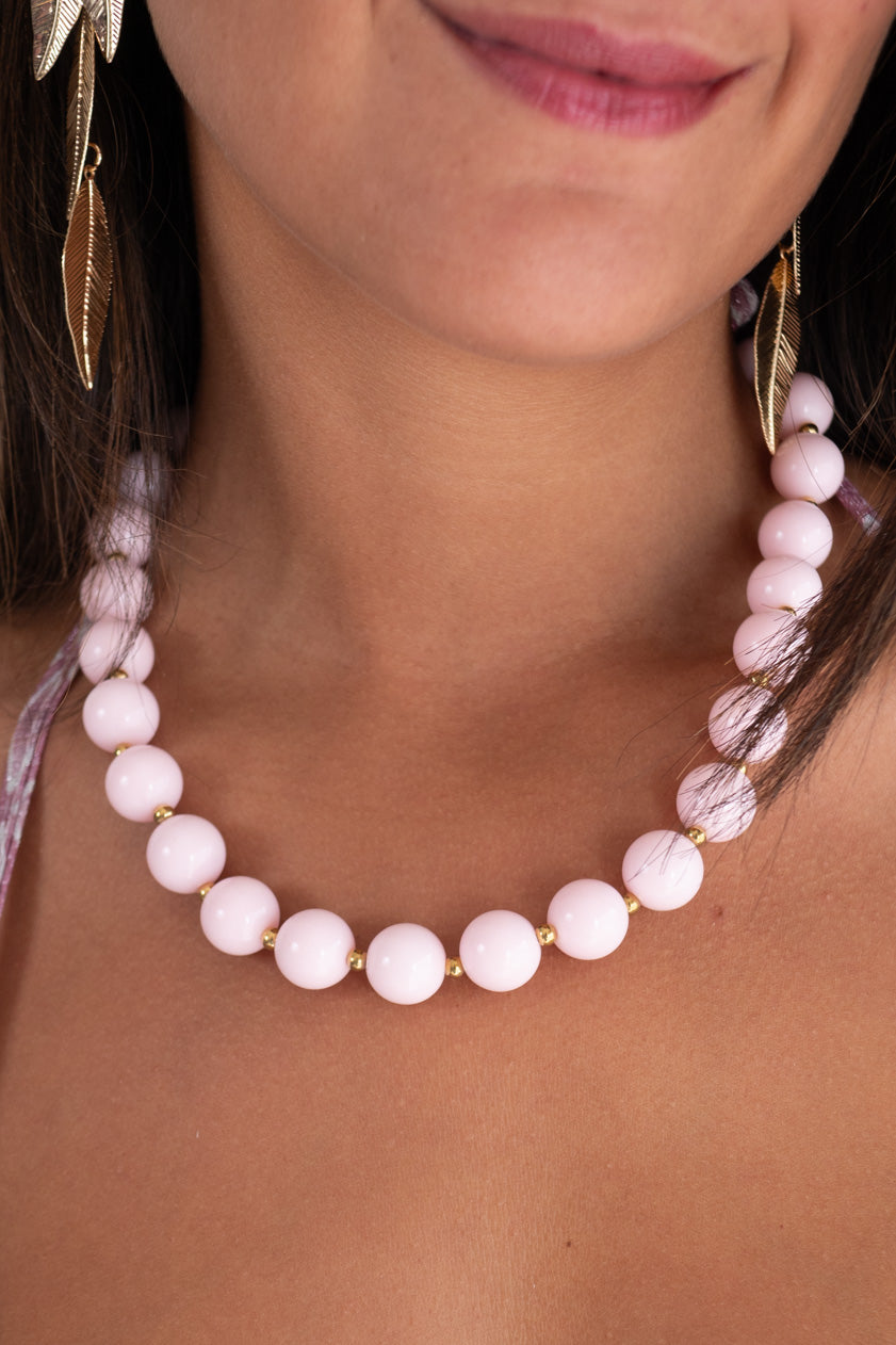 Collar Bolas Pastel