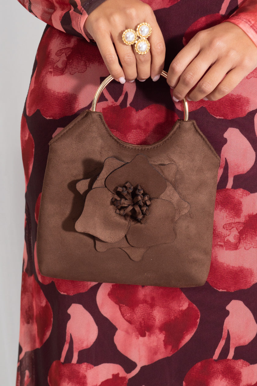Bolso Flor Chocolate