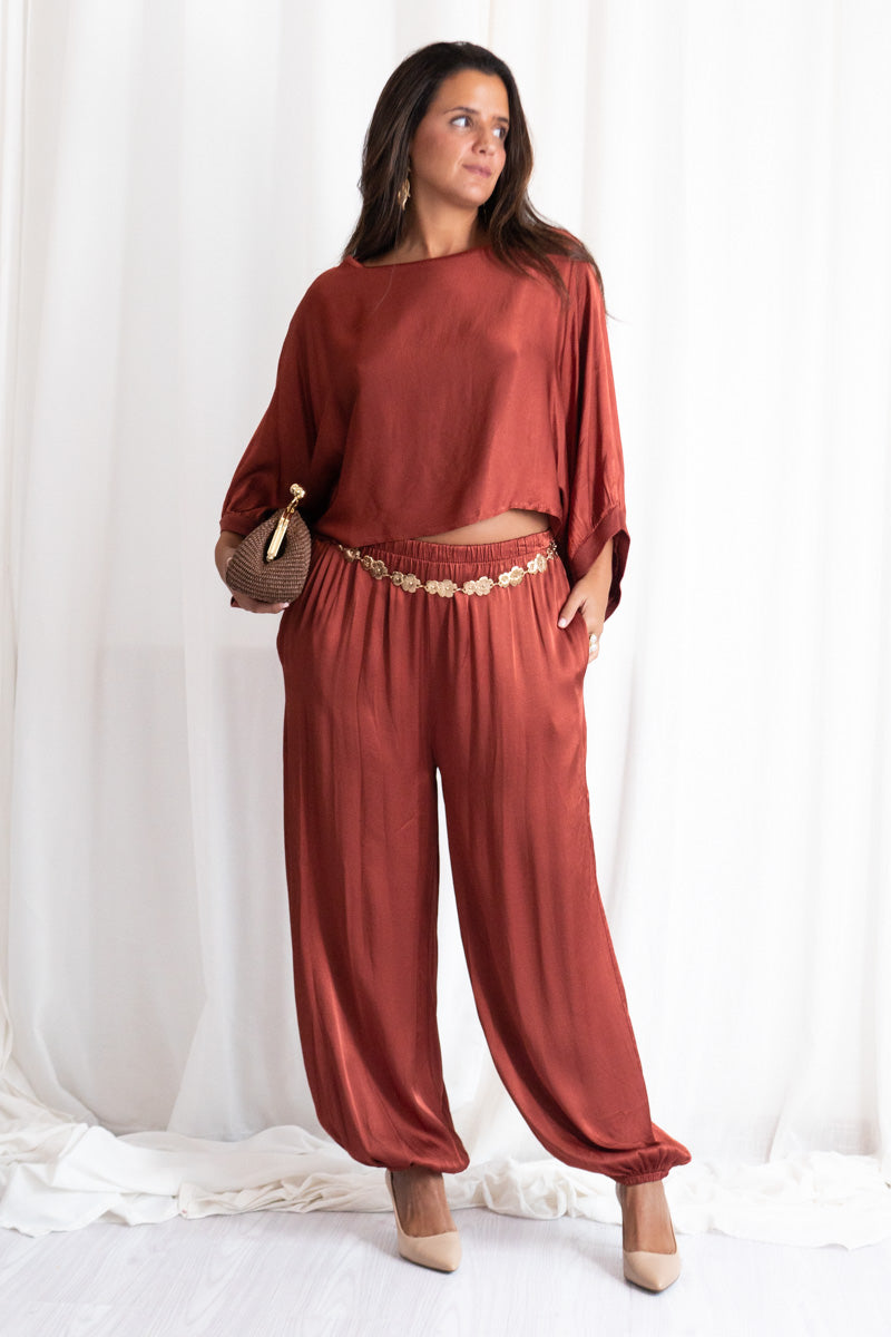 Pantalón Bombacho Raso