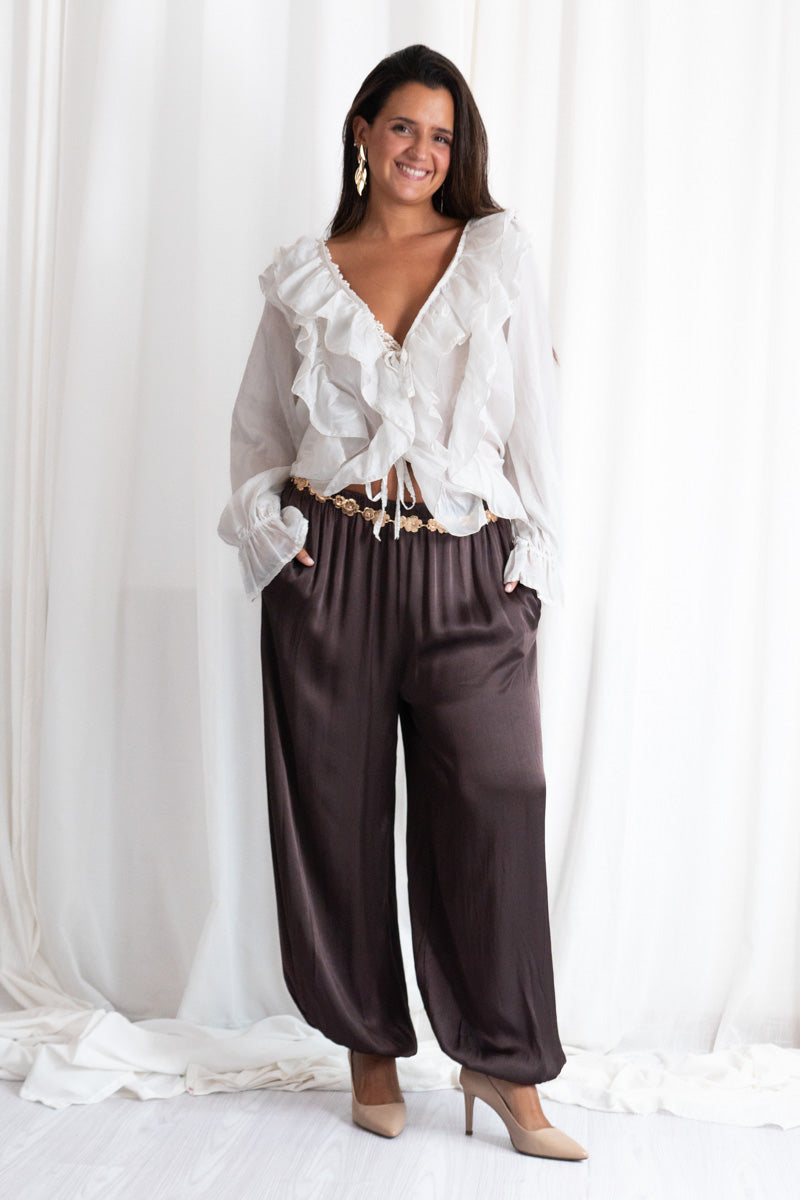 Pantalón Bombacho Raso