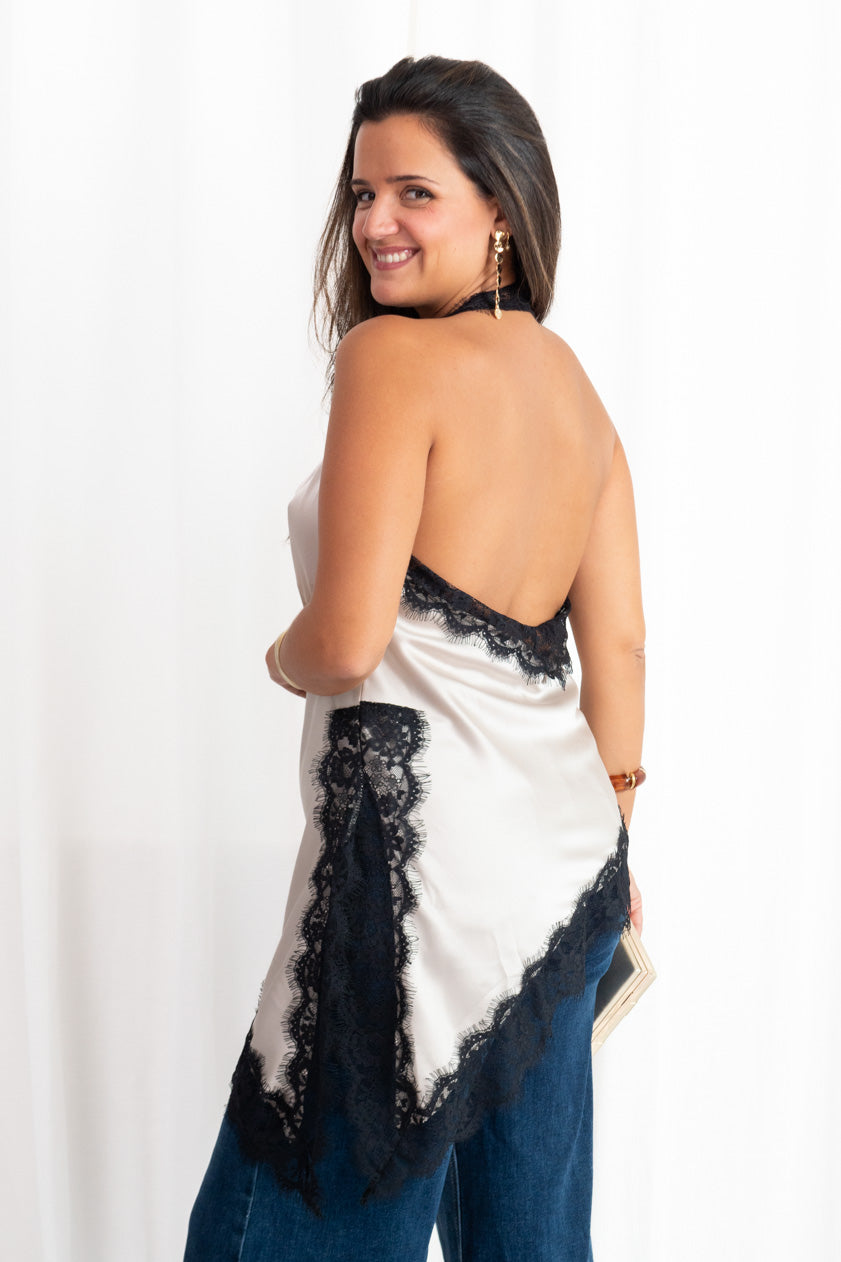 Top Raso Largo Asimétrico