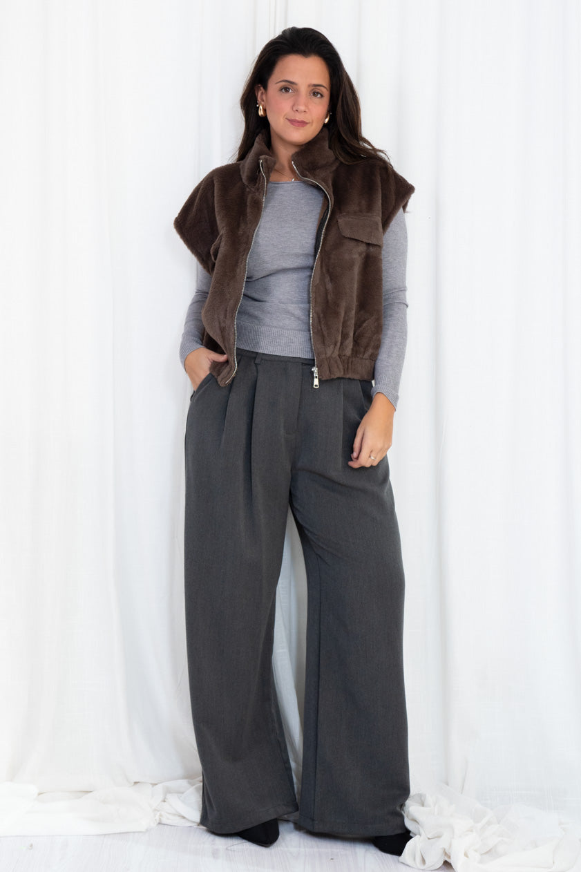 Chaleco Pelo Sintético