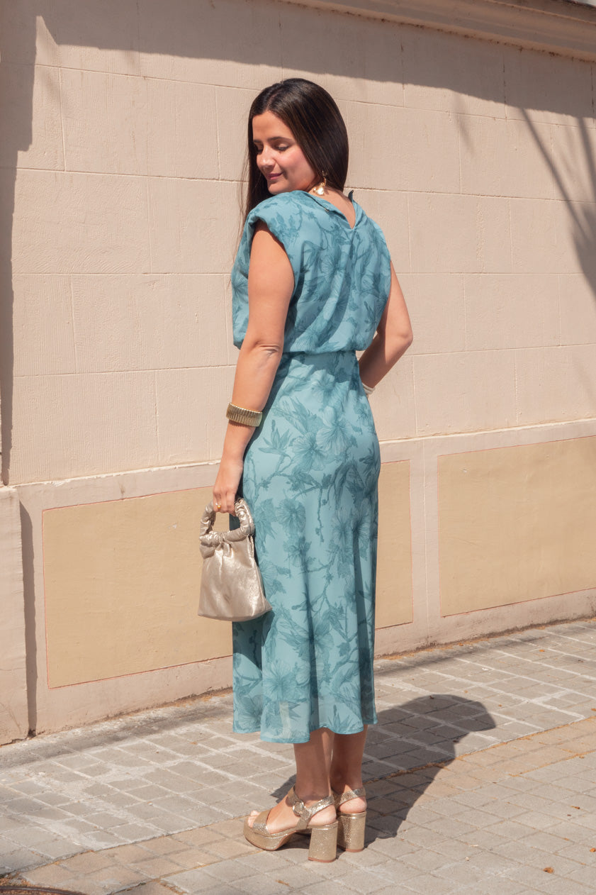 Vestido Violeta · Turquesa