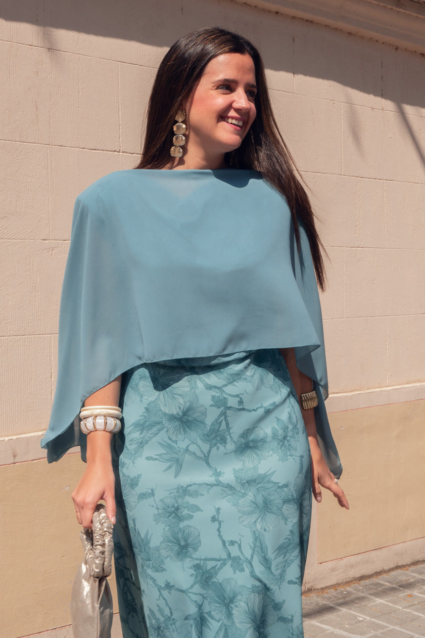 Vestido Violeta · Turquesa